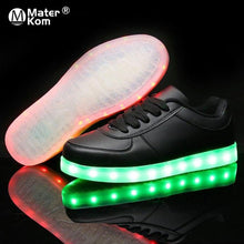 Load image into Gallery viewer, Men's luminous shoes and luminous glowing shoes with backlight shoes