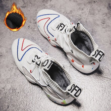 Load image into Gallery viewer, High-heeled shoes ladies vulcanized boots black fashion autumn sneakers