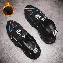 Load image into Gallery viewer, High-heeled shoes ladies vulcanized boots black fashion autumn sneakers