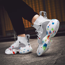 Load image into Gallery viewer, High-heeled shoes ladies vulcanized boots black fashion autumn sneakers