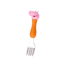 Load image into Gallery viewer, Peppa Pig toy Tableware Spoon Cross Fork Soup Spoon Set Dining Lunch George Action Figures Anime Figures Toys for Children Gift