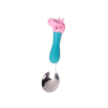 Load image into Gallery viewer, Peppa Pig toy Tableware Spoon Cross Fork Soup Spoon Set Dining Lunch George Action Figures Anime Figures Toys for Children Gift