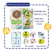 Load image into Gallery viewer, Logic game Swish - A Fun Transparent education card game logic games for kids playing cards spot board games toys for Children
