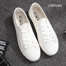 Load image into Gallery viewer, 2019 white shoes women pu leather women's shoes casual nasa sports shoes