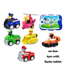 Load image into Gallery viewer, PAW PATROL Toys Sets Pull Back Car Patrulla Canina Puppy dog Rescue Team cars Lookout Tower with music for kids Christmas gifts