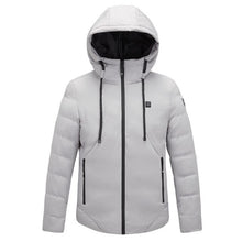 Load image into Gallery viewer, USB Smart Electric Heated Hooded Men Women Cotton Jackets Thicken Winter Down Jacket 2019 New Hiking Outdoor Clothing