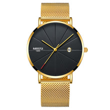 Load image into Gallery viewer, Top brand men's golden watch quartz wrist watch for business man