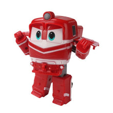 Load image into Gallery viewer, NEW hot 6pcs/set Robot Trains Transformation Kay Alf Dynamic Train Family Deformation Train Car action figure toys toy doll