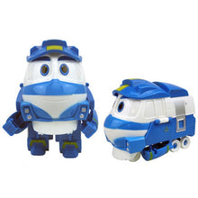 Load image into Gallery viewer, NEW hot 6pcs/set Robot Trains Transformation Kay Alf Dynamic Train Family Deformation Train Car action figure toys toy doll